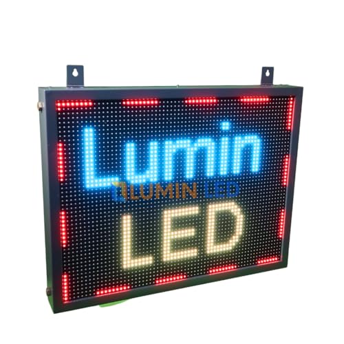 Image of Multicolor Scrolling Display / P10 Scrolling display LED scrolling display board with Wi-Fi - Mobile App /pc (2'1 inch FT X 1'6 inch FT)