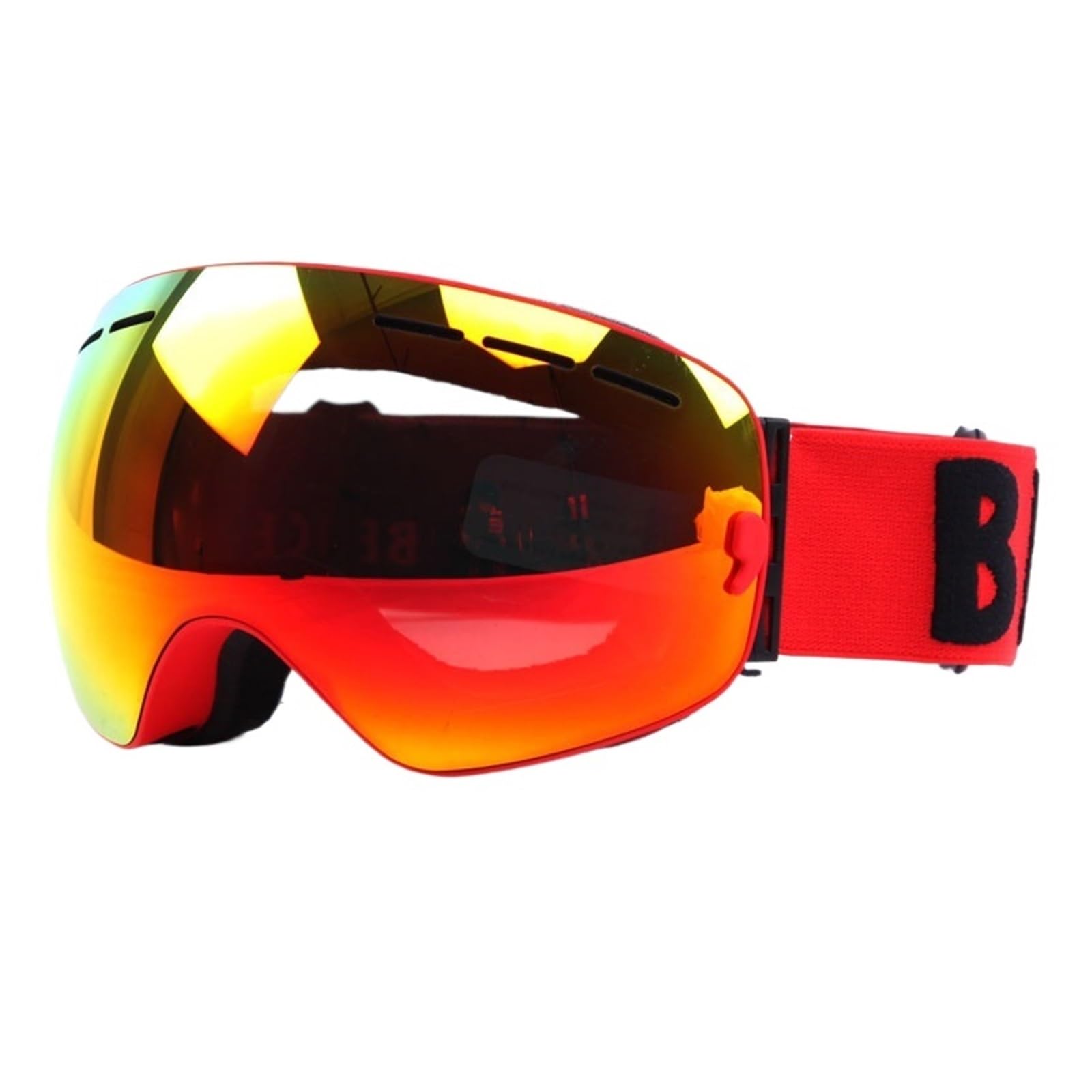 Gafas de esquí Gafas de esquí de doble capa UV400 - Gafas de esquí antiniebla esféricas con espejo para hombre y mujer Gafas de nieve 3100 + Estuche para lentes Gafas para exteriores (Color: Mar