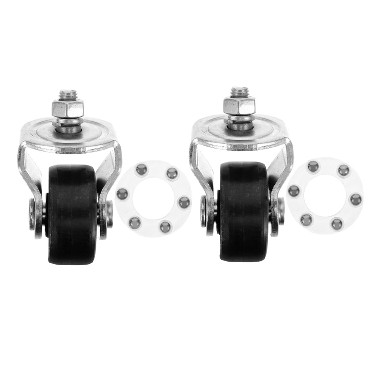 2pcs Jack Caster Wheel Truck Jack Heavy Duty Trailer Jacks Electric Jacks for Trailers Caster for Floor Jack Trailer Jack Wheels Car Jack Kit SUV Heavy Duty Floor Jack Wheels Steel MUCKLILY