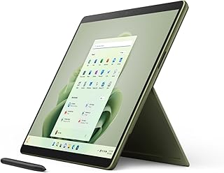 Microsoft Surface Pro 9 - 13 Inch 2-in-1 Tablet PC - Green - Intel Core i5, 8GB RAM, 256GB SSD - Windows 11 Home - Device only, UK plug, 2022 model