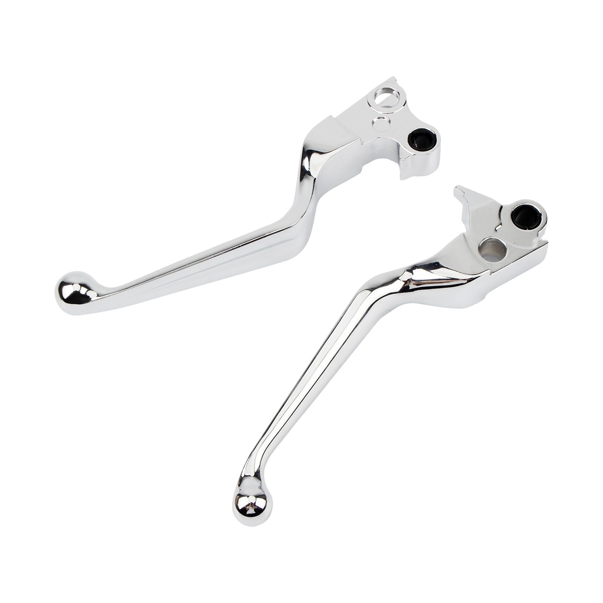 Wkdyriwo Silver Motorcycle Brake Clutch Levers Chrome Hand Control Brake Levers For Har&Ley Sportster Xl Dyna Softail Touring Modification Motorcycle Brake Clutch Levers
