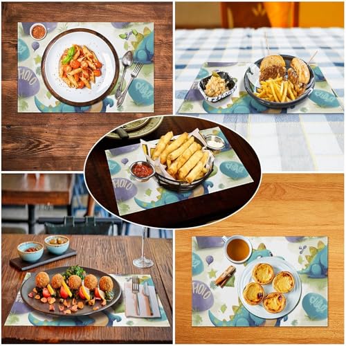 Sets de table mignons lavables pour éliminer les taches de cuisine - 6