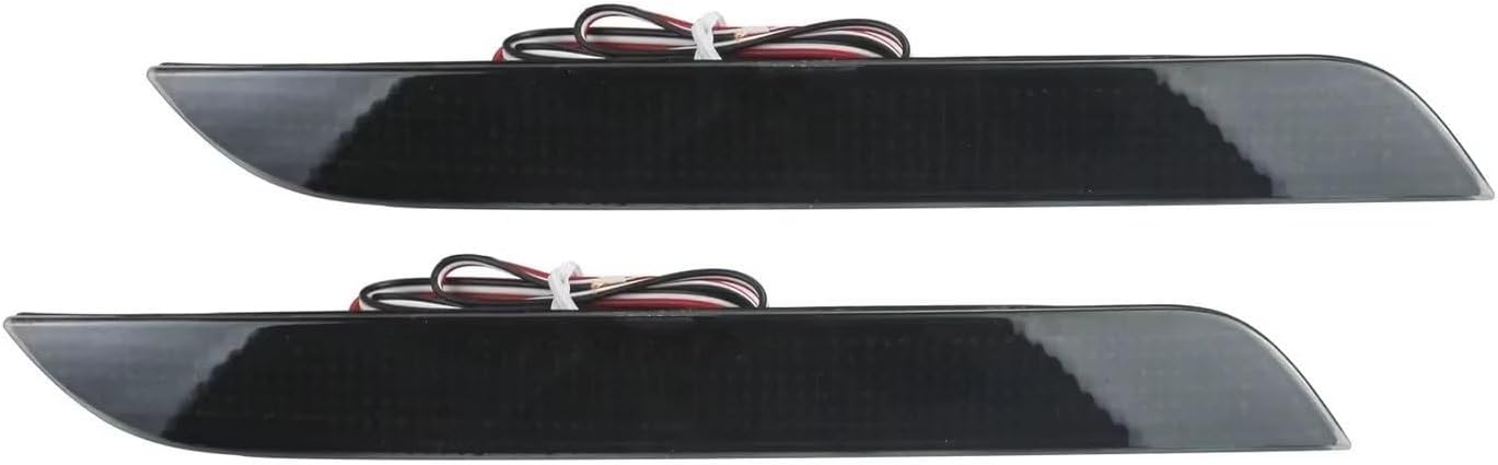 LED ハイマウントストップランプ 2 ピースブラックレンズ LED リアバンパーリフレクターブレーキリバースライト に適合する 5