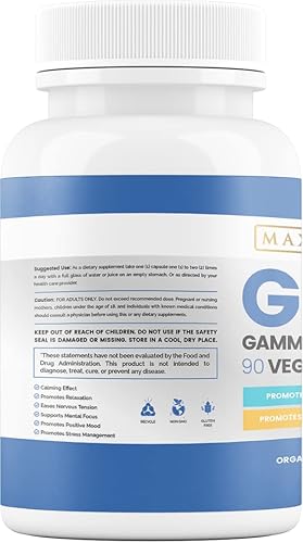 Miniatura 3 de Maximum Slim GABA (ácido gamma-aminobutírico) 750 mg, soporte de neurotransmisores*