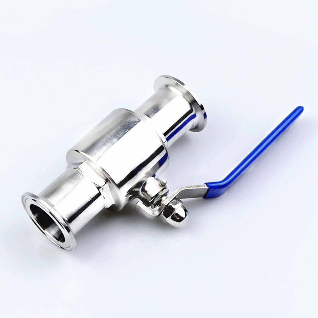 Valvola A Sfera Sanitaria In Acciaio Inox Da 1pcs 304, TRI CLAMP Ferrule Od. For Diario Homebrew. (Size : 32mm x Ferrule 50.5)