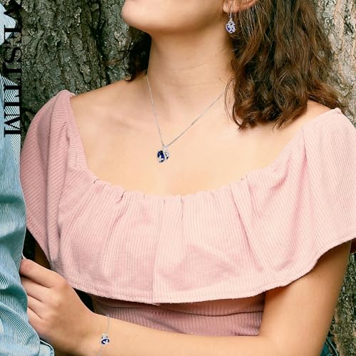 Butterfly Bracelet for Women Sterling Silver Heart Jewelry Birthstone Charm Link Bracelet2