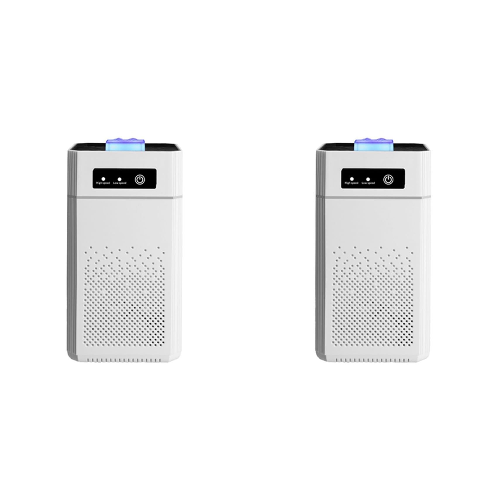 Hndhbfgrt 2X Portable Air Purifier Ionizer Negative Ion Generator Smoke Odor Removal Hepa Filter Car Air Freshener
