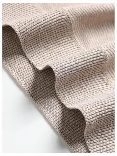 Men's Short Sleeve Golf Sweater Striped Half Button Business Casual Knit Tops4