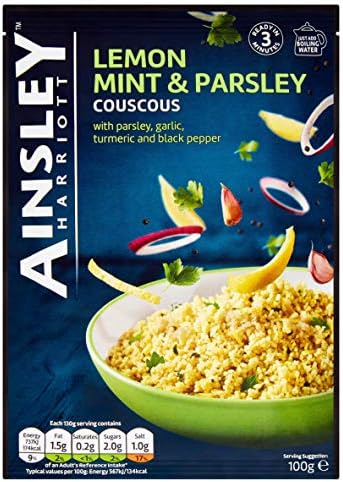 Ainsley Harriott Lemon Mint Parsley Couscous, 100 g, Pack of 12