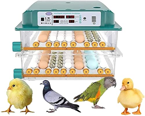 CXSMKP Brutmaschine Huhn Automatischer Inkubator Bauernhof Brutmaschine 98/120 Eier Hatcher Automatischer Ei Inkubator…