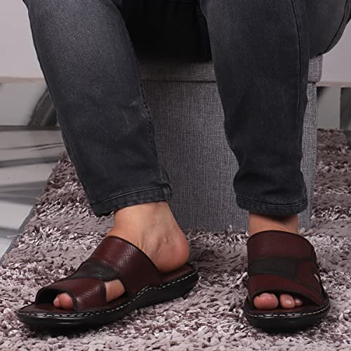 Image of Red Chief Genuine Leather Formal Slip-On Slipper for Men | RC3774