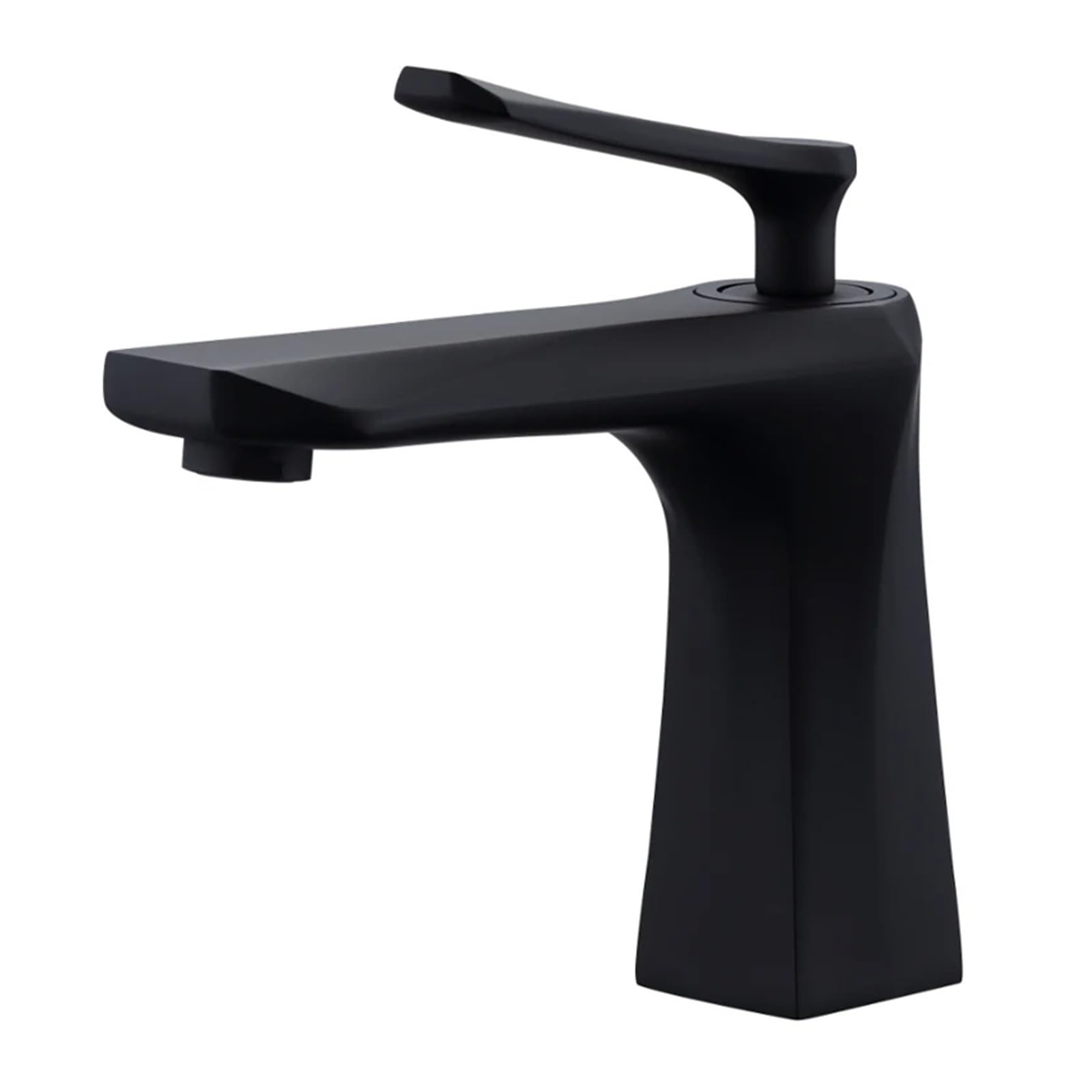 Grifo mezclador de agua fría y caliente para lavabo de baño de un solo orificio