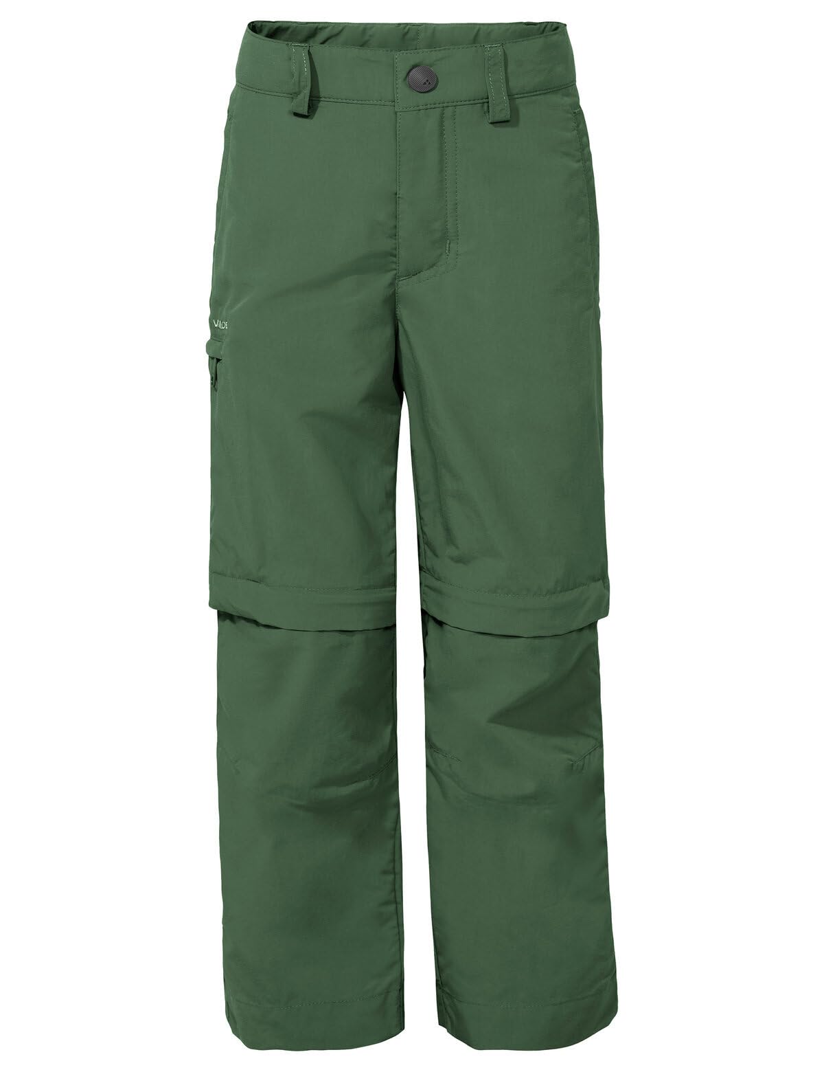 VAUDE Kids Detective Antimos Zip-Off Pants, leichte Outdoorhose für Kinder, mückenabweisend und mit UPF 50+ ausgerüstet, Woodland, 134-140