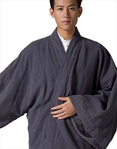 ZanYing Men Plus Size Cotton Coat Monk Outfit Meditation Blouse4