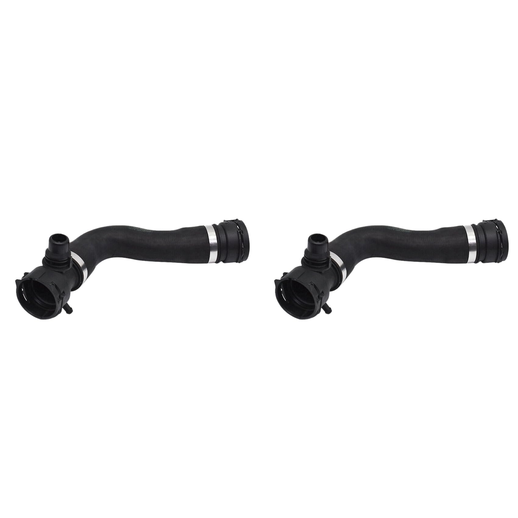 Onchdbfhuu Black 2X Car Upper Radiator Coolant Hose For 135I 135Is 335I Xdrive 335Xi Z4 X1 3.0L 17127540127