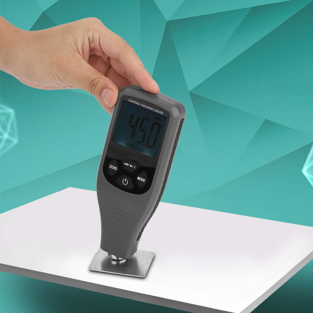 Schichtdickenmessgerät Beschichtung Meter, GM240 Digital LCD Lack Schichtdickenmessgerät Tester Metall Auto Test Messen 0~1300um