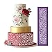 ART KITCHENWARE Flower Mesh Cake Stencils for Royal Icing Peony Cake Lace Stencil for Wedding Cake Decorating Cookie Stencils for Bakery 19
