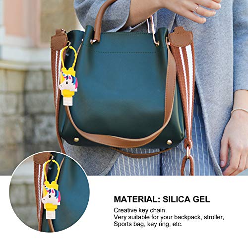 PIXNOR 4 PeÃ§as de Garrafa de Viagem Vazia Porta-Chaves Porta-Chaves Garrafa de PlÃ¡stico de UnicÃ³r