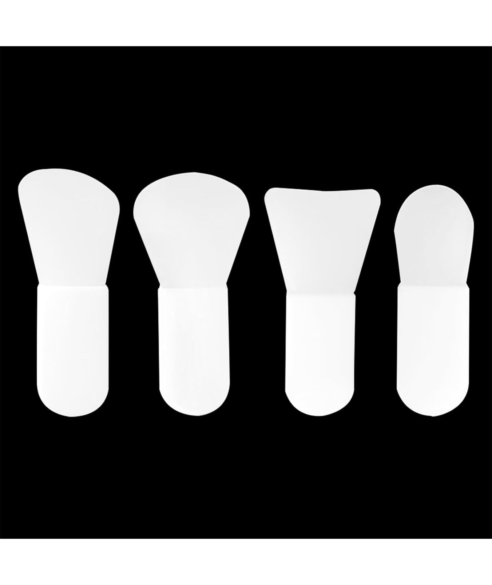 4 PCS Mini Face Mask Brush, Face Scrub Brush & Mask Applicator Brushes, Cosmetic Scrapers Makeup Skincare Applicators, Small Facial Beauty Tools for Eye Facial Mud Clay Mask-image-8