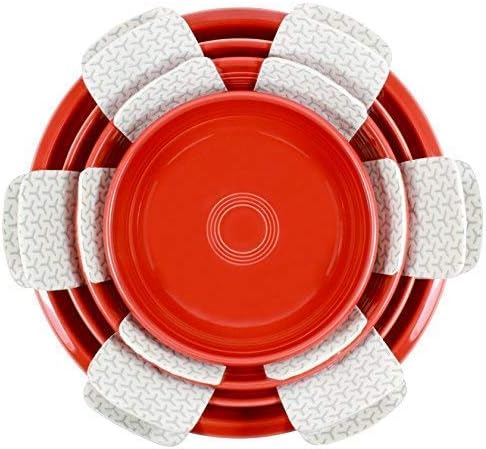 Miniatura 9 de Protectores de sartenes y ollas, juego de 6 a 16 pulgadas de largo, juego de protectores de utensilios de cocina, separadores de ollas y sartenes,