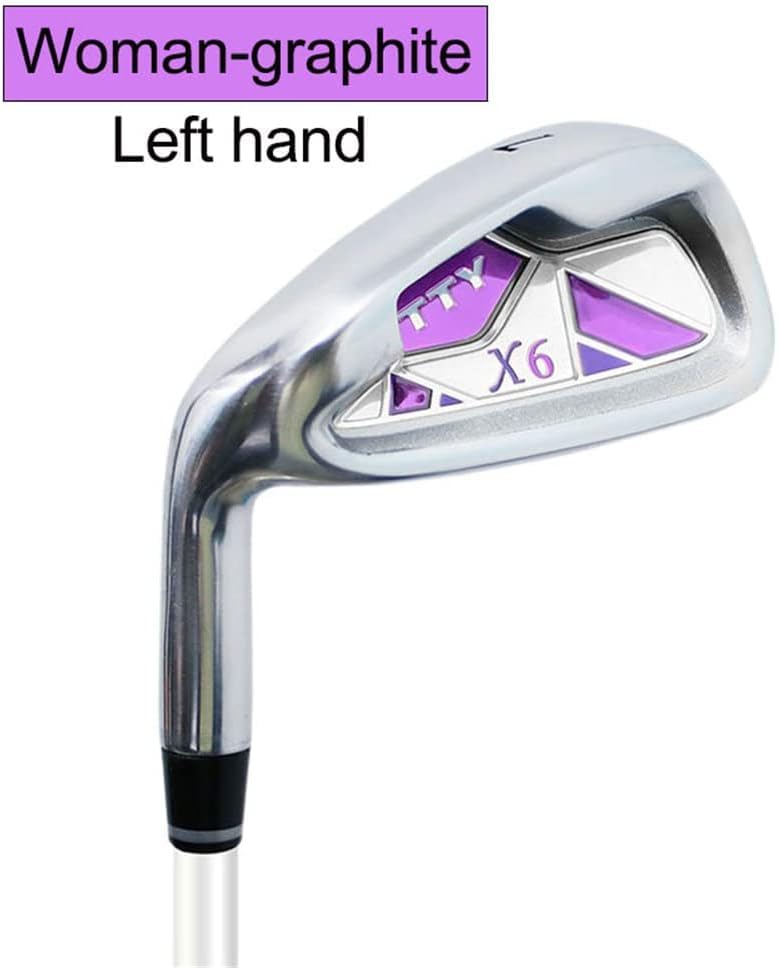 Plancha de golf de la mano izquierda para los hombres Mujeres, Club de una sola práctica de precisión con eje de acero de grafito, control mejorado y precisión, agarre ergonómico, ideal para principia