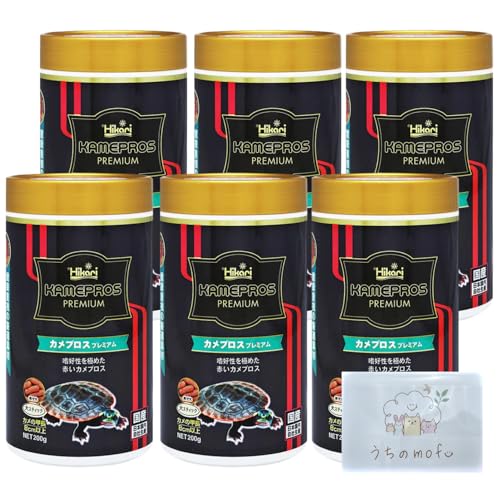 キョーリン カメプロス プレミアム 200g 6個 亀の餌 亀 餌 カメのエサ カメの餌 + うちのmofu限定ポケットティッシュ付き