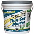 Custom Building Products Simple Set STTSW1-2 1 Gallon White Pre-Mixed Tile & Stone Thin-Set Mortar