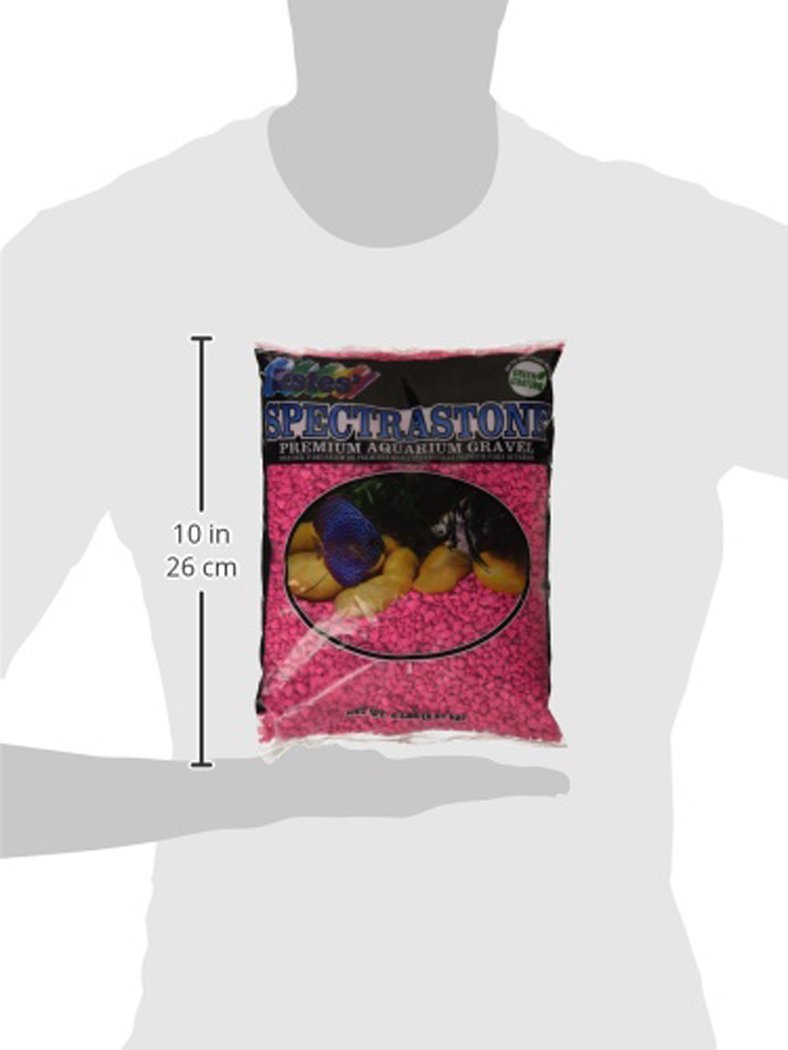 Spectrastone Permaglo Rose Gravier pour Aquarium pour Les Aquariums d'eau Douce, Sac de 2,3 Kilogram