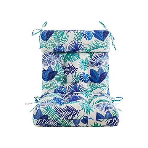 Artplan Patio Chair Cushion,Tufted Adirondack Outdoor Chair Cushion,Wicker High Back Outdoor Seat Cushion,Set Of 4,21"X21"X4" (4 Pack) #TOP1