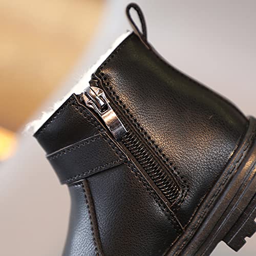 Boys Girls Boots Winter Boot Waterproof Warm Faux Fur Lined Shoes Non-Slip Walking Shoes Outdoor Faux Fur Booties3