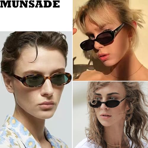 Vintage Oval Sunglasses for Women Fashion Small Frame Retro 90s Sun Glasses UV400 Protection2