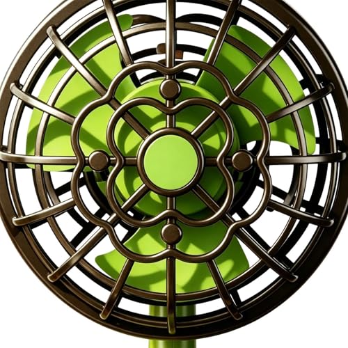 Ventilateur de table rechargeable rétro à 3 vitesses pour bureau - 8