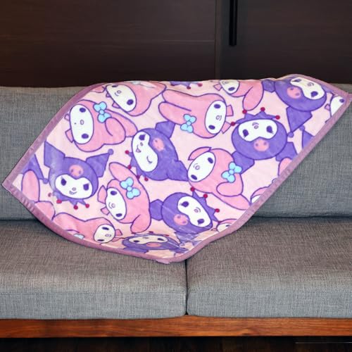 丸眞 膝掛け サンリオ マイメロディ フェイシーズガールズ ブランケット H70×W100cm かわいい ふわふわ おしゃれ 防寒グッズ 3サイズ展開 3245010900 [2]
