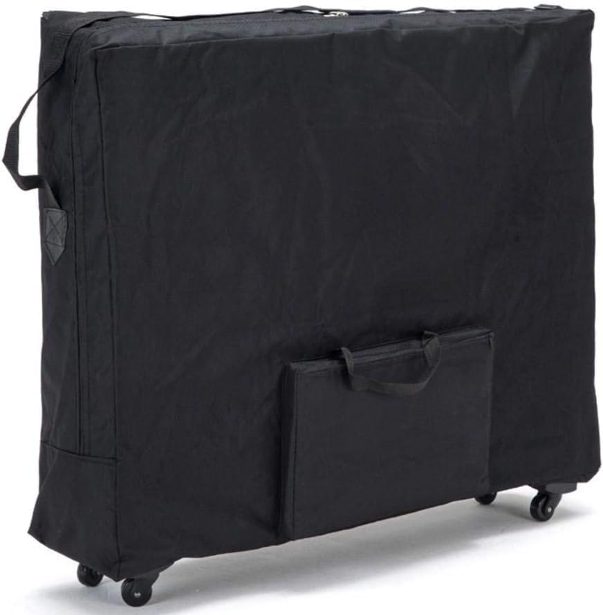 Wheeled Carry Case for Portable Massage Spa Bed Black