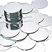 WTSHOP 100 Pcs 1'' Mini Round Glass Mirrors,Circle Mirrors forArts & Crafts Projects and Decoration,DIY Round Mirrors