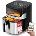 Produktbild Aigostar Air Fryer - Heißluftfritteuse mit sichtbarem Fenster, 6,5L XXL, 1600W, 10 voreingestellte Menüs, intelligentes Vorheizen, Auftauen, DIY, unabhängige Lichtsteuerung, Balloon.