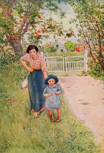Poster Carl Larsson 50x70 toile déco murale pour grand mur vide