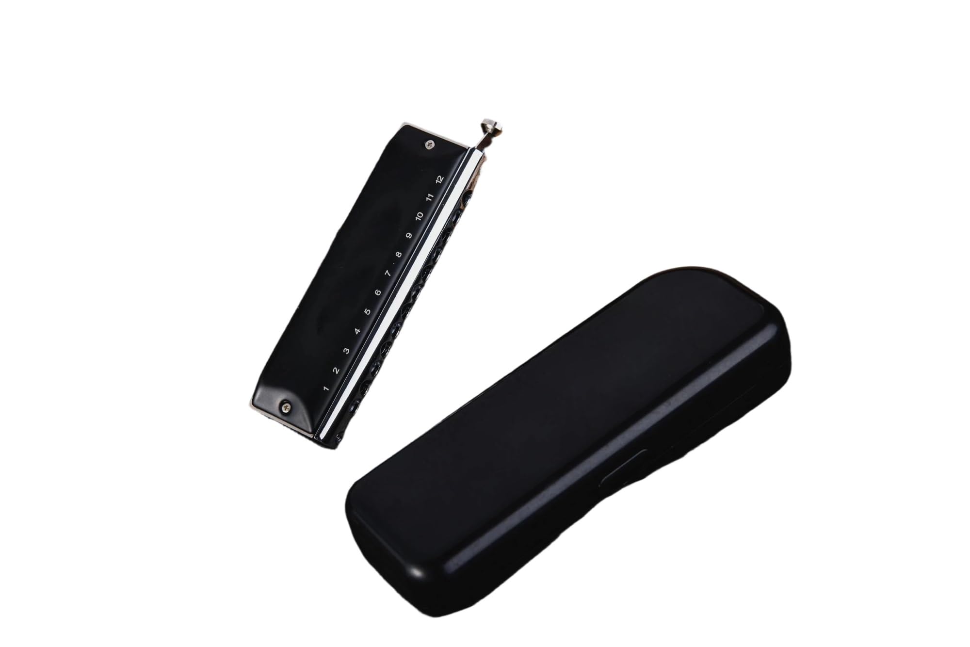 Harmonica Y1248 12 Trous 48 Tons Chromatique Noir Harmonica Clé De C