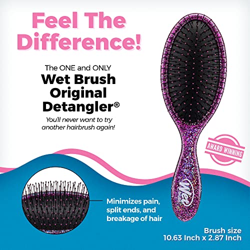 Wet Brush Original Detangler Hair Brush - Awestruck, Purple - Comb For Women, Men And Kids - Wet Or Dry - Natural, Straight, Thick And Curly Hair - Pain-Free For All Hair Types #TOP1