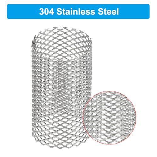 Image of PATIKIL 4 Pcs 20mm OD Strainer Mesh, 35mm H Screen Y Shaped Strainer Filter Valve Mesh Screen 304 Stainless Steel Strainer Mesh for Debris Pump Water Oil Separation