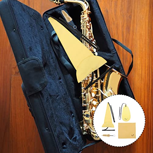 EXCEART Um Conjunto Kit de Limpeza Saxofone Saxofone Aspirador de Limpeza Sax Pano Bocal Escova Sax