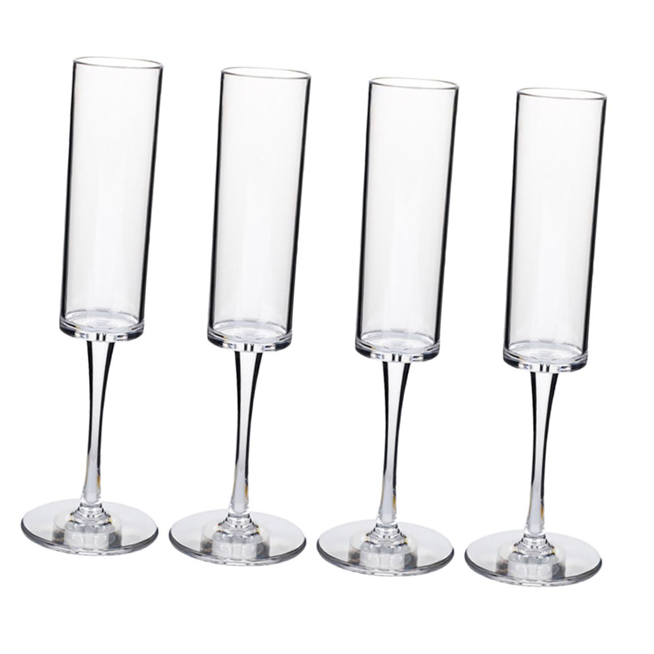 Mikinona 4pcs Wine Glasses Cocktail Glasses Wine Flutes Clear Drinks Cups Goblet for Red Wine Bar Cups Cups Party Drinks Goblet Party Drinkware Cocktail Goblet Transparent re-usable