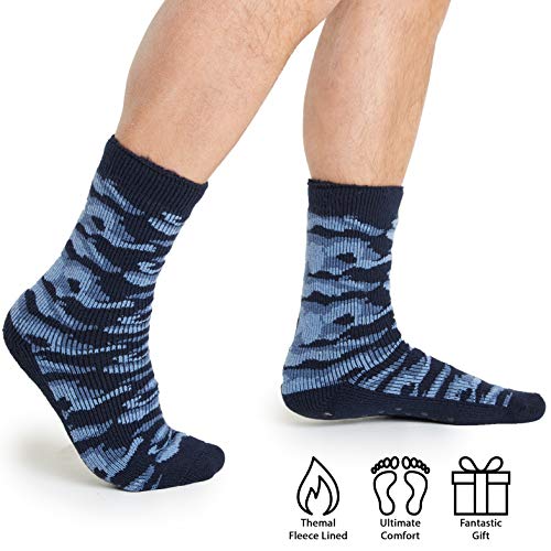 Mens Slipper Socks, Thick Warm Non Slip Bed Socks - Gifts for Men4