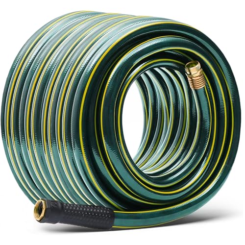 Solution4Patio Long Leader Green Garden Hose 3/4 in. x 100 f...