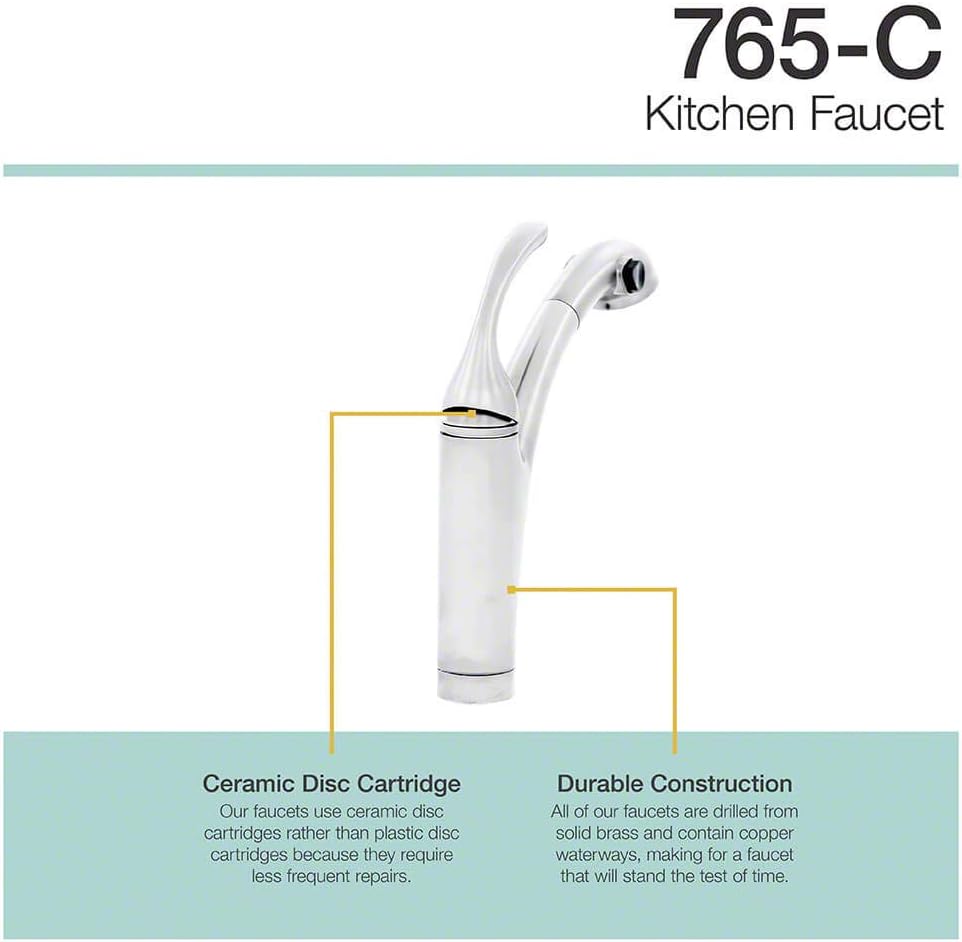 Gеt Dіѕсоunt 70% Prісе MR Direct 765-C Chrome Single-Handle Pull-Out Sprayer Kitchen Faucet