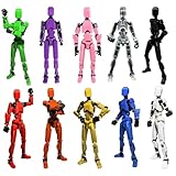 WSSDVV T13 Action Figure，T13 Robot Action Figure，Nova 13 Action Figure，T13 Action Figure 3D Printed Multi-Jointed Movable，Lucky 13 Articulated Robot Dummy Action Figures (10PCS Color)