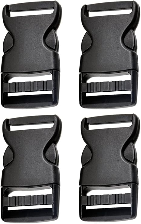 JEYORZY 6 Fibbie A Scatto Doppie Da 25 Mm – In Plastica, Per Zaini, Borse, Cinture, A Sgancio Rapido - 3