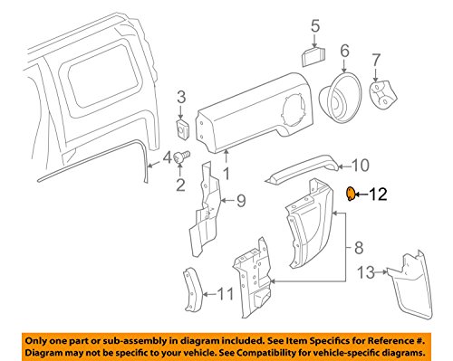 Moulure pare-chocs arrière Hummer H3 finition premium pour modèles 2006-2010