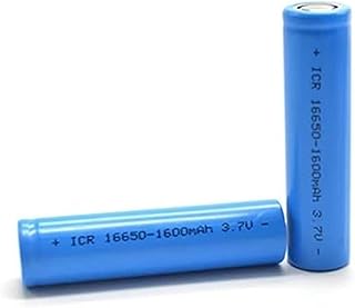 16650 Rechargeable, 16650 1600mAh 2Pcs 3.7V Li-ion Rechargeable for s Torches.2pcs
