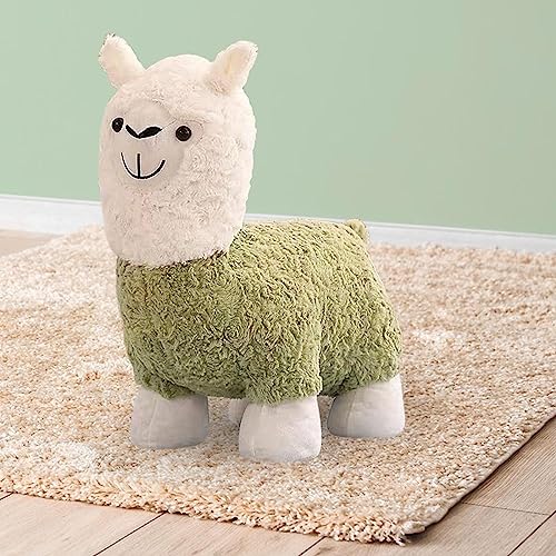 Image of ARTISOUL Kids Stool Multifunctional Portable Footstool Ottoman for Home Entryway Kids Green | Furniture | Benches & Stools